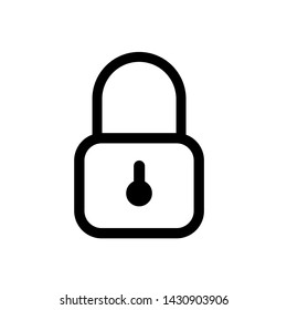 lock icon vector, safety illustration.