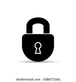 Lock icon. vector security icon. safety symbol. internet protection