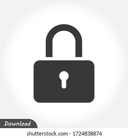 Lock Icon vector Security sign