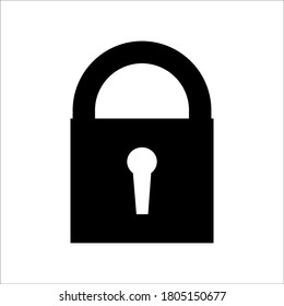 Lock Icon vector Security sign.Padlock Icon