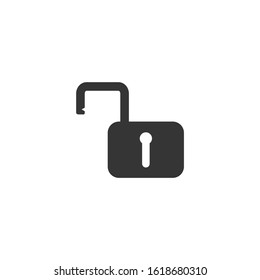 lock Icon vector sign isolated for graphic and web design. Password security symbol template color editable on white background