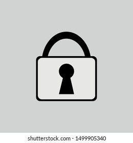 lock icon vector sign symbol for design