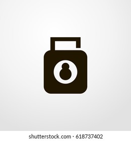 lock icon. vector sign symbol on white background