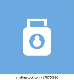 lock icon. vector sign symbol on white background