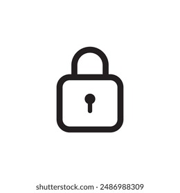 Lock icon, vector lock icon, small lock