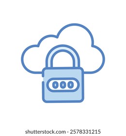 Lock icon vector stock illustration