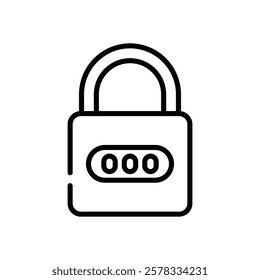 Lock icon vector stock illustration