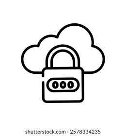 Lock icon vector stock illustration