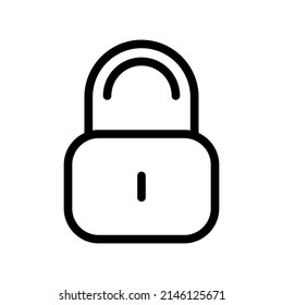 Lock Icon Vector Symbol Design Illustration