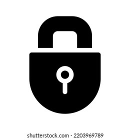 Lock Icon Vector Symbol Design Illustration