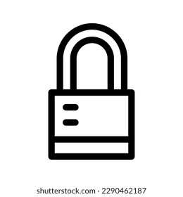 Ilustración de diseño del símbolo del vector de bloqueo