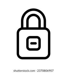 Lock Icon Vector Symbol Design Illustration