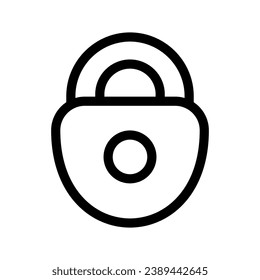 Lock Icon Vector Symbol Design Illustration