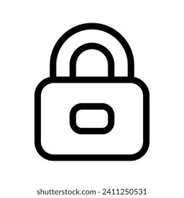 Lock Icon Vector Symbol Design Illustration