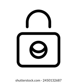 Lock Icon Vector Symbol Design Illustration