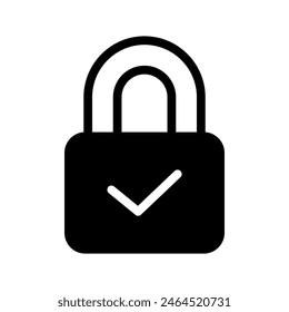 Lock Icon Vector Symbol Design Illustration