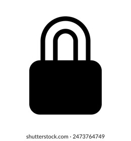 Lock Icon Vector Symbol Design Illustration