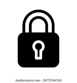 Lock Icon Vector Symbol Design Illustration