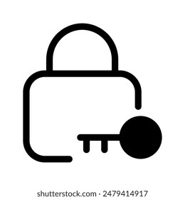 Lock Icon Vector Symbol Design Illustration