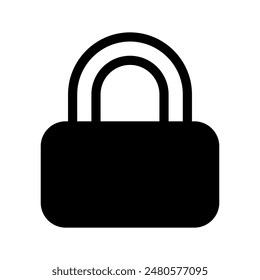 Lock Icon Vector Symbol Design Illustration