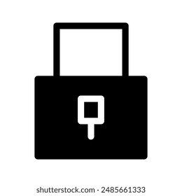 Lock Icon Vector Symbol Design Illustration