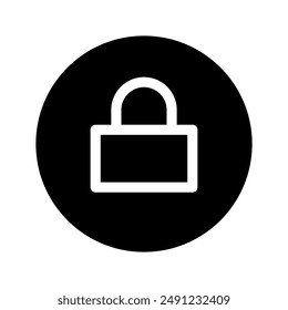 Ilustración de diseño de símbolo de Vector de bloqueo