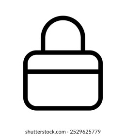 Lock Icon Vector Symbol Design Illustration