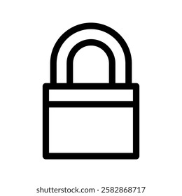 Lock Icon Vector Symbol Design Illustration