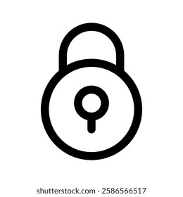 Lock Icon Vector Symbol Design Illustration