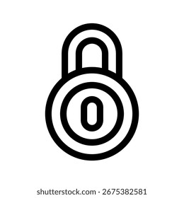 Lock Icon Vector Symbol Design Illustration
