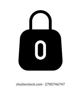 Ilustración de diseño de símbolo de Vector de icono de bloqueo