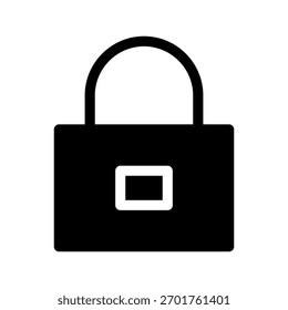 Ilustración de diseño de símbolo de Vector de icono de bloqueo