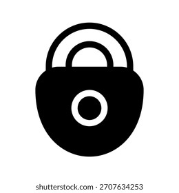 Lock Icon Vector Symbol Design Illustration