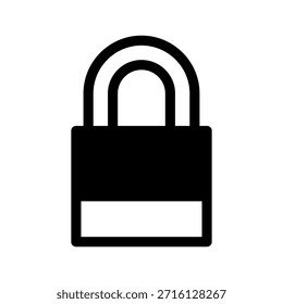 Ilustración de diseño de símbolo de Vector de icono de bloqueo