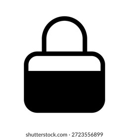 Ilustração de design de símbolo de vetor de ícone de bloqueio