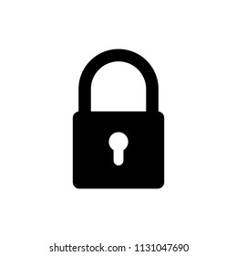 Lock icon. Lock vector icon. Lock Icon in trendy flat style isolated on white background. Security symbol for  web design.