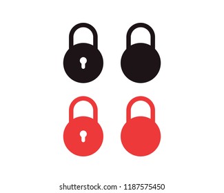 Lock icon. Lock vector icon. Lock Icon in trendy flat style isolated on white background. Security symbol for web design.