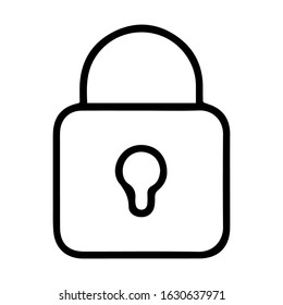 lock icon vector for user interface ( ui ) and mobile app designs.