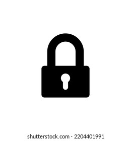 Lock icon vector for web and mobile app. Padlock sign and symbol. Encryption icon. Security symbol