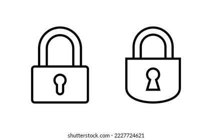 Lock icon vector for web and mobile app. Padlock sign and symbol. Encryption icon. Security symbol