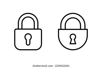 Lock icon vector for web and mobile app. Padlock sign and symbol. Encryption icon. Security symbol
