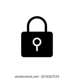 Bloquear vetor de ícone para aplicativo móvel e Web. Símbolo de cadeado e símbolo. Ícone Criptografia. Símbolo de segurança