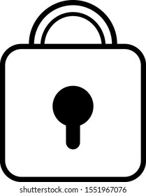 Lock icon, vector for website, EPS 10