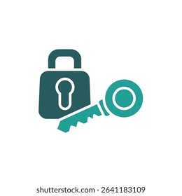 lock icon. vector.Editable stroke.linear style sign for use web design,logo.Symbol illustration.