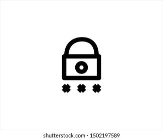 lock icon vectors - eps10