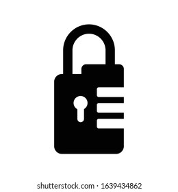 lock icon for web design and brochure design material
