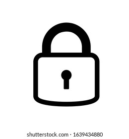 lock icon for web design and brochure design material