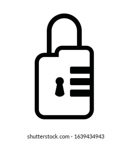lock icon for web design and brochure design material
