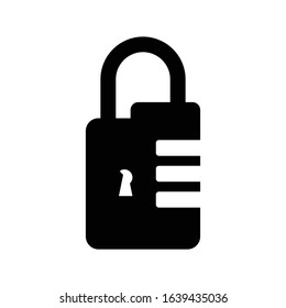 lock icon for web design and brochure design material