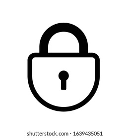 lock icon for web design and brochure design material